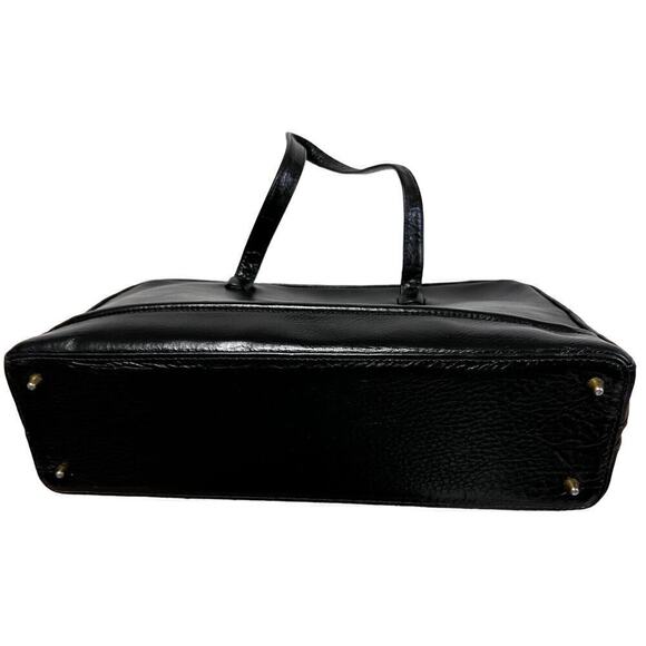 Zenith X-Large bag Purse handbag Black Leather vintage Satchel 1960s-70s MCM - Picture 8 of 8